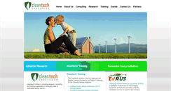 Desktop Screenshot of cleantechinstitute.org