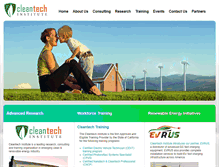 Tablet Screenshot of cleantechinstitute.org